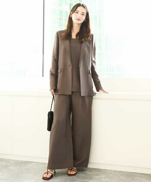 MK MICHEL KLEIN / エムケーミッシェルクラン テーラードジャケット | リネン混テーラードジャケット/洗える | 詳細17