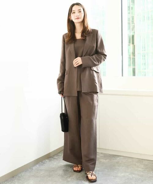 MK MICHEL KLEIN / エムケーミッシェルクラン テーラードジャケット | リネン混テーラードジャケット/洗える | 詳細18