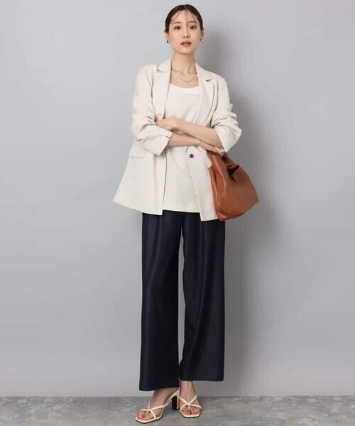 MK MICHEL KLEIN / エムケーミッシェルクラン テーラードジャケット | リネン混テーラードジャケット/洗える | 詳細22