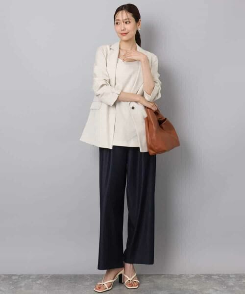 MK MICHEL KLEIN / エムケーミッシェルクラン テーラードジャケット | リネン混テーラードジャケット/洗える | 詳細23