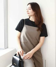 MK MICHEL KLEIN / エムケーミッシェルクラン サロペット・オールインワン | リネンライクコンビネゾン/洗える