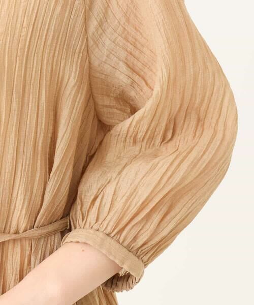 MK MICHEL KLEIN / エムケーミッシェルクラン ロング・マキシ丈ワンピース | ソフト楊柳ティアードワンピース/洗える | 詳細24