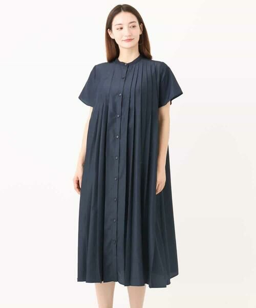 MK MICHEL KLEIN / エムケーミッシェルクラン ロング・マキシ丈ワンピース | フロントタックデザインワンピース/2way/洗える | 詳細18