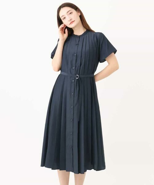 MK MICHEL KLEIN / エムケーミッシェルクラン ロング・マキシ丈ワンピース | フロントタックデザインワンピース/2way/洗える | 詳細27