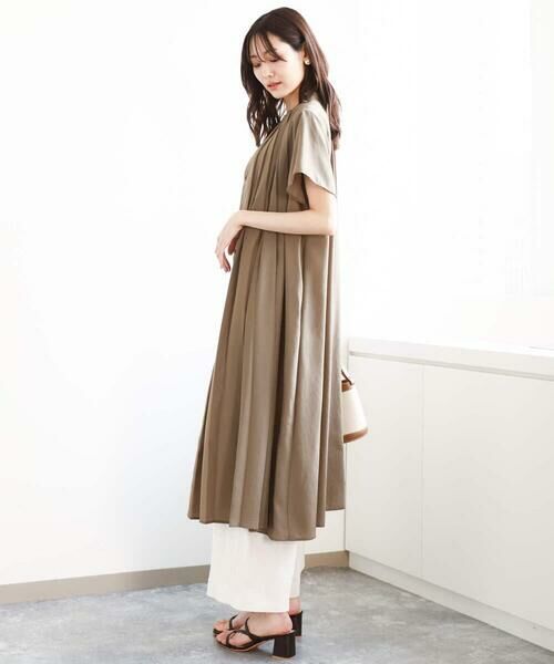 MK MICHEL KLEIN / エムケーミッシェルクラン ロング・マキシ丈ワンピース | フロントタックデザインワンピース/2way/洗える | 詳細8