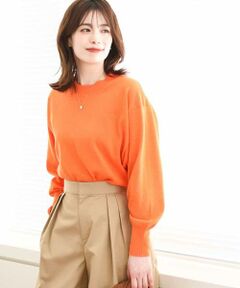 MK MICHEL KLEIN / エムケーミッシェルクラン ニット・セーター | モックネックニットプルオーバー/洗える