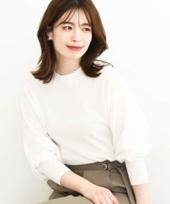 MK MICHEL KLEIN / エムケーミッシェルクラン ニット・セーター | モックネックニットプルオーバー/洗える