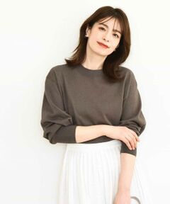 MK MICHEL KLEIN / エムケーミッシェルクラン ニット・セーター | モックネックニットプルオーバー/洗える