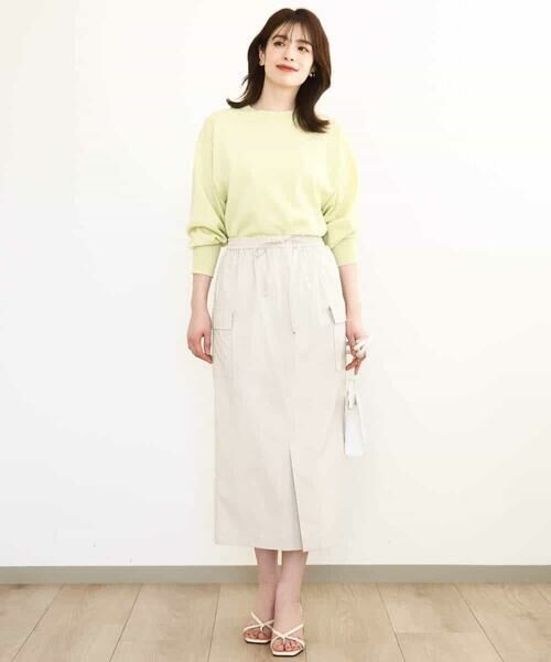 MK MICHEL KLEIN / エムケーミッシェルクラン ニット・セーター | モックネックニットプルオーバー/洗える | 詳細1