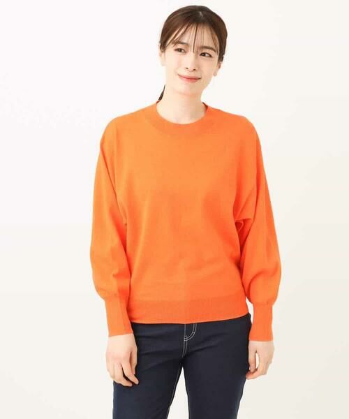 MK MICHEL KLEIN / エムケーミッシェルクラン ニット・セーター | モックネックニットプルオーバー/洗える | 詳細15