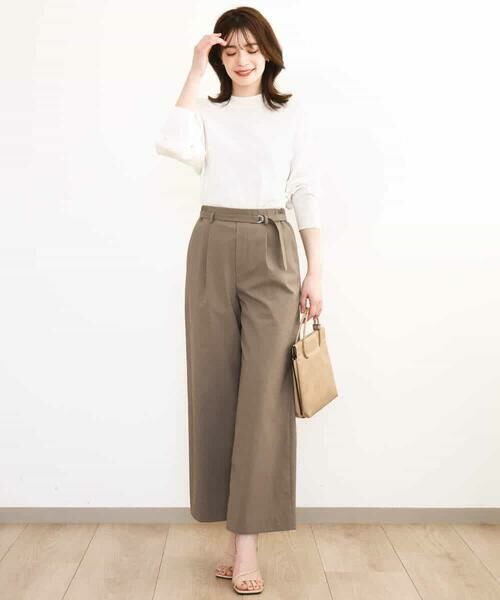 MK MICHEL KLEIN / エムケーミッシェルクラン ニット・セーター | モックネックニットプルオーバー/洗える | 詳細18