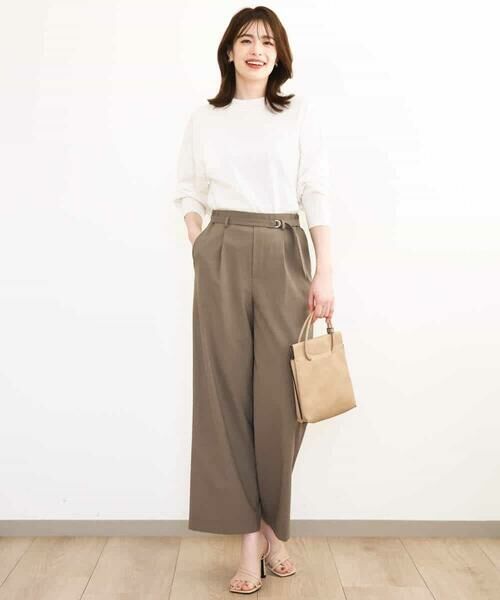 MK MICHEL KLEIN / エムケーミッシェルクラン ニット・セーター | モックネックニットプルオーバー/洗える | 詳細19