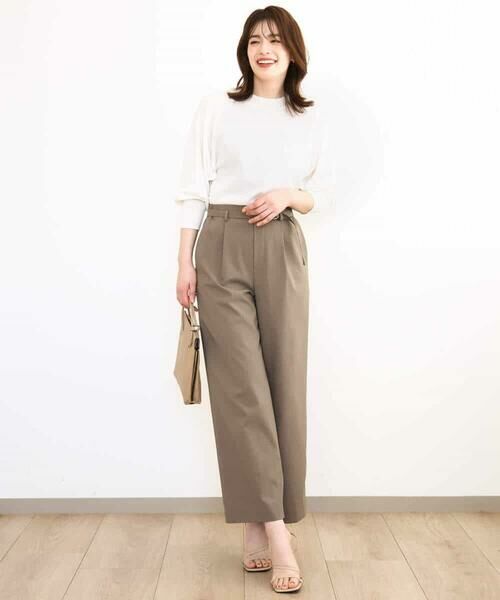 MK MICHEL KLEIN / エムケーミッシェルクラン ニット・セーター | モックネックニットプルオーバー/洗える | 詳細20