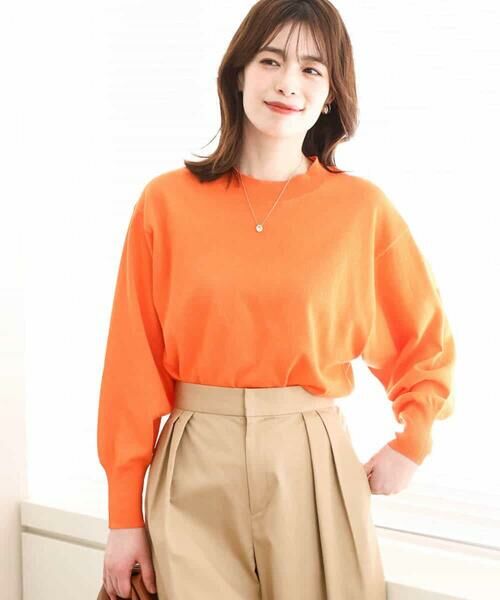 MK MICHEL KLEIN / エムケーミッシェルクラン ニット・セーター | モックネックニットプルオーバー/洗える | 詳細23