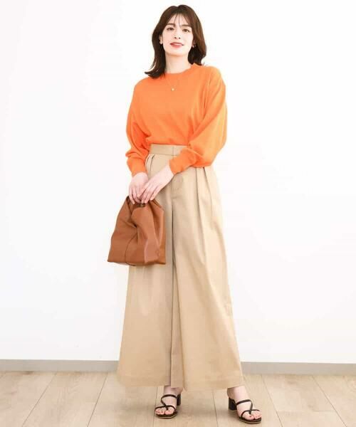 MK MICHEL KLEIN / エムケーミッシェルクラン ニット・セーター | モックネックニットプルオーバー/洗える | 詳細24