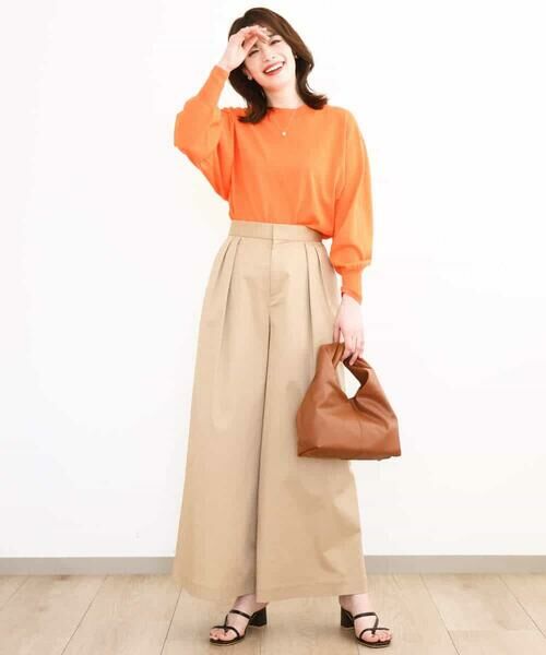 MK MICHEL KLEIN / エムケーミッシェルクラン ニット・セーター | モックネックニットプルオーバー/洗える | 詳細25