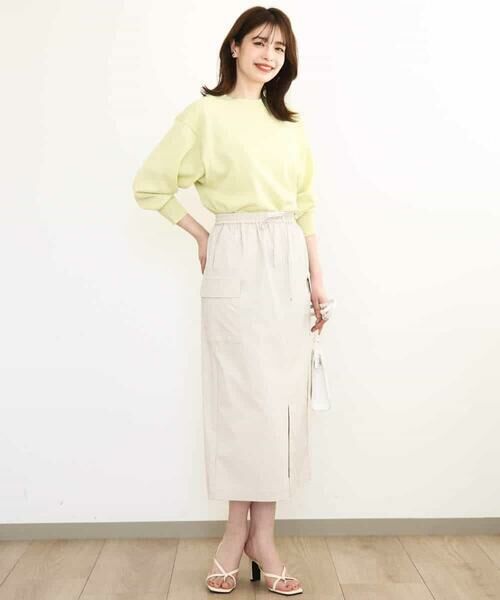 MK MICHEL KLEIN / エムケーミッシェルクラン ニット・セーター | モックネックニットプルオーバー/洗える | 詳細3