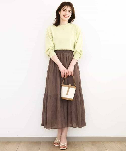 MK MICHEL KLEIN / エムケーミッシェルクラン ニット・セーター | モックネックニットプルオーバー/洗える | 詳細4