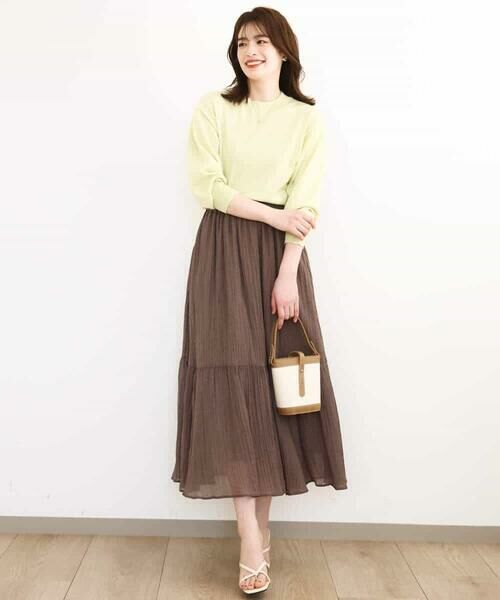 MK MICHEL KLEIN / エムケーミッシェルクラン ニット・セーター | モックネックニットプルオーバー/洗える | 詳細6