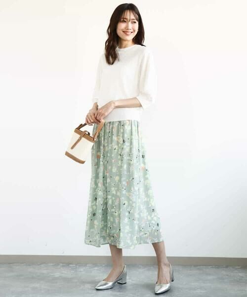 MK MICHEL KLEIN / エムケーミッシェルクラン ニット・セーター | ボーダー配色ボリュームスリーブニット/UVカット/洗える | 詳細4