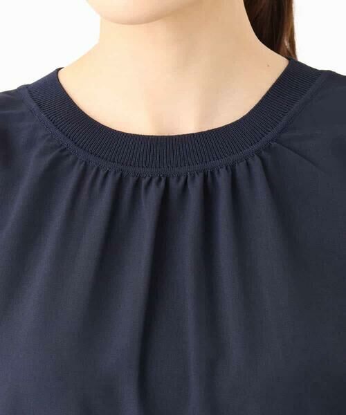 MK MICHEL KLEIN / エムケーミッシェルクラン シャツ・ブラウス | ストレッチデシンフレンチスリーブブラウス/接触冷感/UVカット/洗える | 詳細12