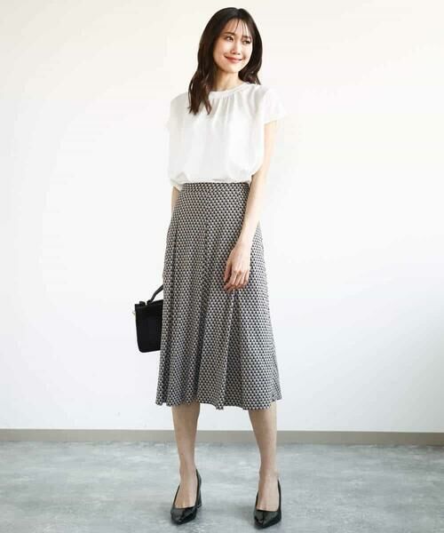 MK MICHEL KLEIN / エムケーミッシェルクラン シャツ・ブラウス | ストレッチデシンフレンチスリーブブラウス/接触冷感/UVカット/洗える | 詳細19