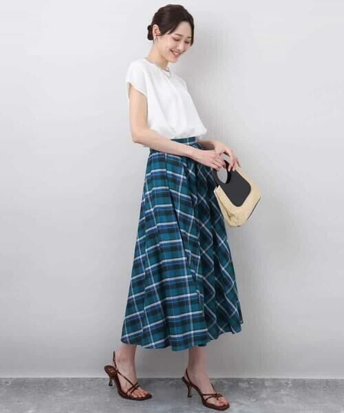 MK MICHEL KLEIN / エムケーミッシェルクラン シャツ・ブラウス | ストレッチデシンフレンチスリーブブラウス/接触冷感/UVカット/洗える | 詳細7