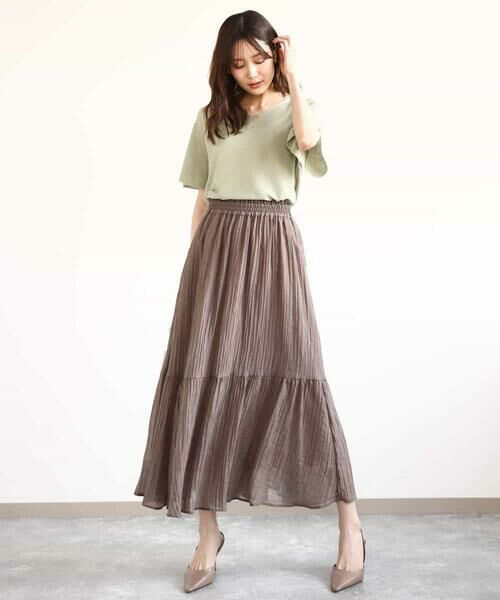 MK MICHEL KLEIN / エムケーミッシェルクラン ニット・セーター | フレアースリーブVネックニット/UVカット/洗える | 詳細11