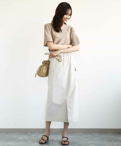 MK MICHEL KLEIN / エムケーミッシェルクラン ニット・セーター | フレアースリーブVネックニット/UVカット/洗える | 詳細17