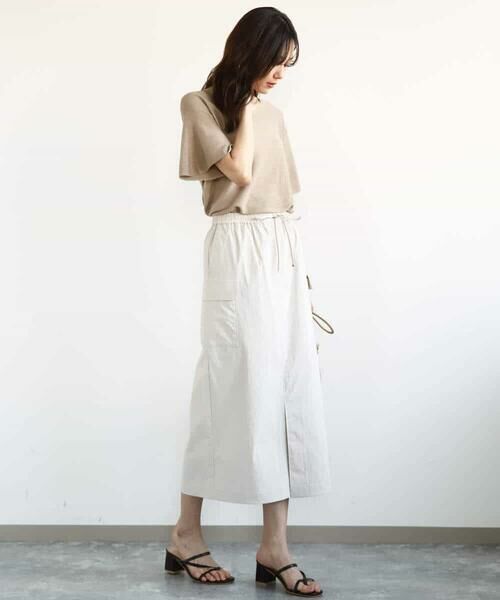 MK MICHEL KLEIN / エムケーミッシェルクラン ニット・セーター | フレアースリーブVネックニット/UVカット/洗える | 詳細18