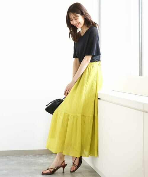 MK MICHEL KLEIN / エムケーミッシェルクラン ニット・セーター | フレアースリーブVネックニット/UVカット/洗える | 詳細5