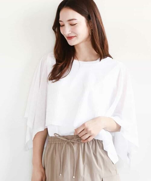 MK MICHEL KLEIN / エムケーミッシェルクラン ニット・セーター | ケープ×ノースリーブニット ツインセット/接触冷感/洗える | 詳細28