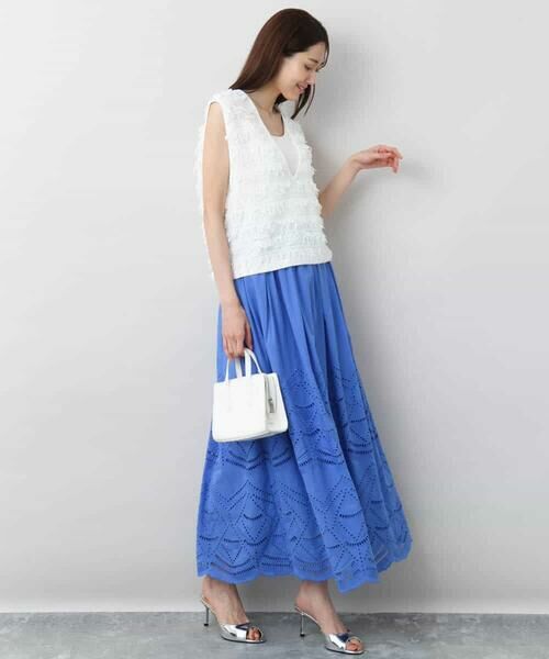 MK MICHEL KLEIN / エムケーミッシェルクラン ニット・セーター | ループフリンジニットベスト/洗える | 詳細16