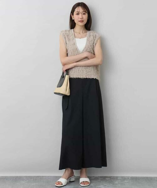 MK MICHEL KLEIN / エムケーミッシェルクラン ニット・セーター | ループフリンジニットベスト/洗える | 詳細20