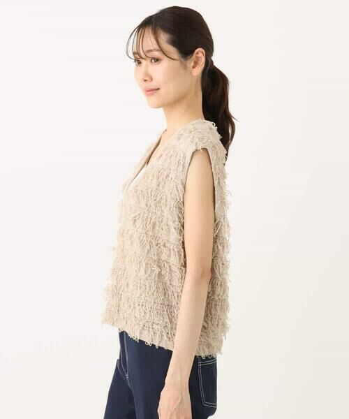 MK MICHEL KLEIN / エムケーミッシェルクラン ニット・セーター | ループフリンジニットベスト/洗える | 詳細22