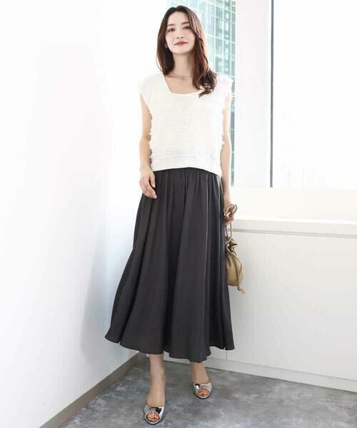 MK MICHEL KLEIN / エムケーミッシェルクラン ニット・セーター | ループフリンジニットベスト/洗える | 詳細6