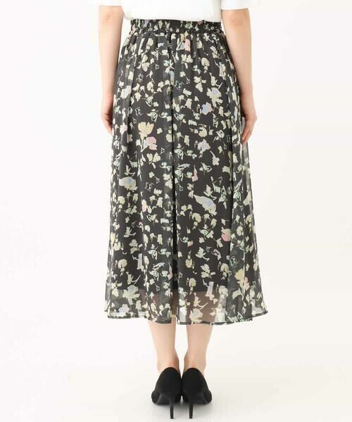 MK MICHEL KLEIN / エムケーミッシェルクラン ロング・マキシ丈スカート | 花柄シフォンスカート/洗える | 詳細24