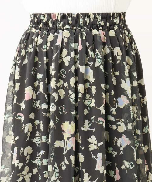 MK MICHEL KLEIN / エムケーミッシェルクラン ロング・マキシ丈スカート | 花柄シフォンスカート/洗える | 詳細25