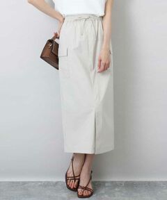 MK MICHEL KLEIN / エムケーミッシェルクラン ロング・マキシ丈スカート | ドライタッチカーゴデザインスカート/撥水/洗える