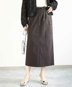 MK MICHEL KLEIN / エムケーミッシェルクラン ロング・マキシ丈スカート | ドライタッチカーゴデザインスカート/撥水/洗える
