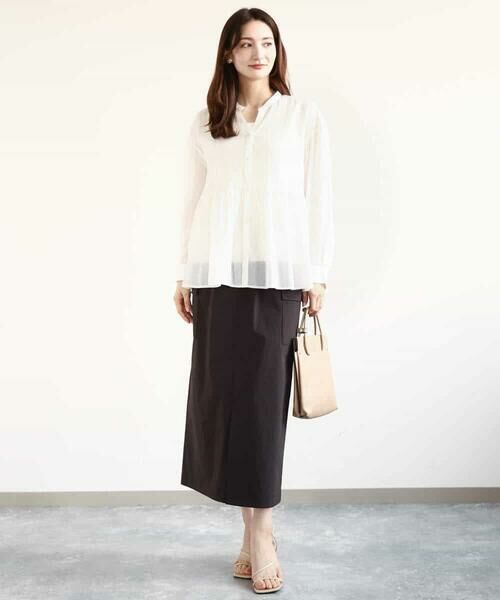 MK MICHEL KLEIN / エムケーミッシェルクラン ロング・マキシ丈スカート | ドライタッチカーゴデザインスカート/撥水/洗える | 詳細19