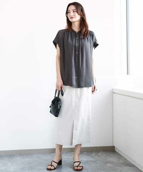 MK MICHEL KLEIN / エムケーミッシェルクラン ロング・マキシ丈スカート | ドライタッチカーゴデザインスカート/撥水/洗える | 詳細24