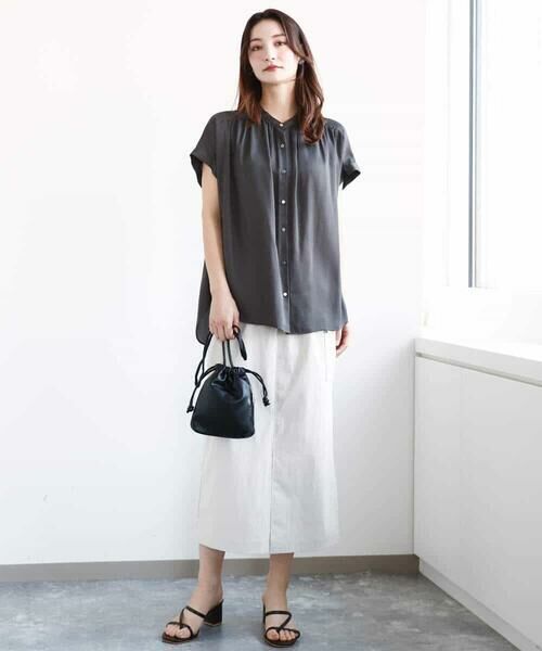 MK MICHEL KLEIN / エムケーミッシェルクラン ロング・マキシ丈スカート | ドライタッチカーゴデザインスカート/撥水/洗える | 詳細25