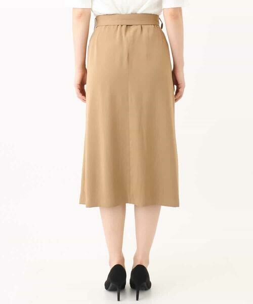 MK MICHEL KLEIN / エムケーミッシェルクラン ロング・マキシ丈スカート | ベルト付きタックプリーツスカート/洗える | 詳細19