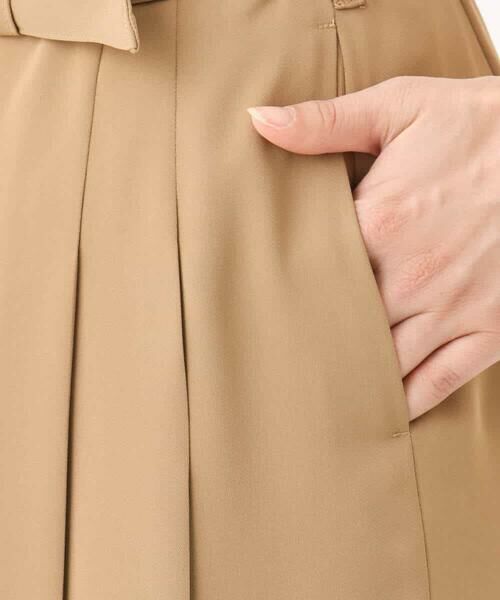 MK MICHEL KLEIN / エムケーミッシェルクラン ロング・マキシ丈スカート | ベルト付きタックプリーツスカート/洗える | 詳細21