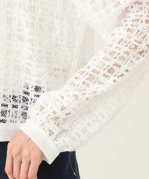 MK MICHEL KLEIN / エムケーミッシェルクラン その他アウター | レースチュールノーカラーライトブルゾン/洗える | 詳細20