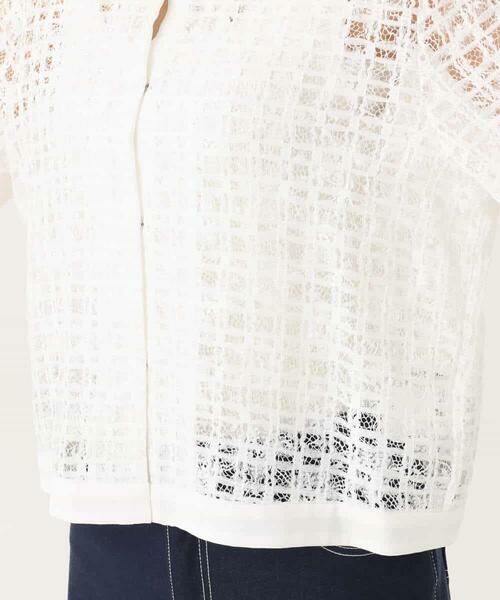 MK MICHEL KLEIN / エムケーミッシェルクラン その他アウター | レースチュールノーカラーライトブルゾン/洗える | 詳細21