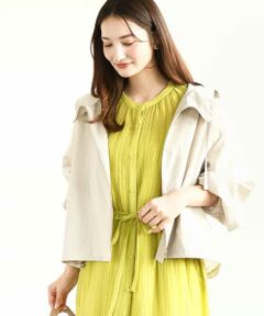 MK MICHEL KLEIN / エムケーミッシェルクラン その他アウター | フーデットライトブルゾン/洗える