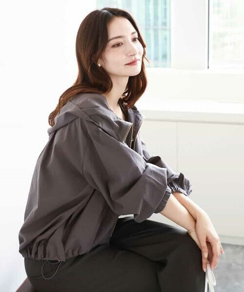 MK MICHEL KLEIN / エムケーミッシェルクラン その他アウター | フーデットライトブルゾン/洗える | 詳細2