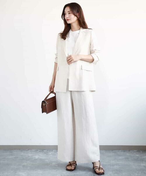 MK MICHEL KLEIN / エムケーミッシェルクラン カットソー | 刺繍ロゴTシャツ/接触冷感/UVカット/洗える | 詳細14